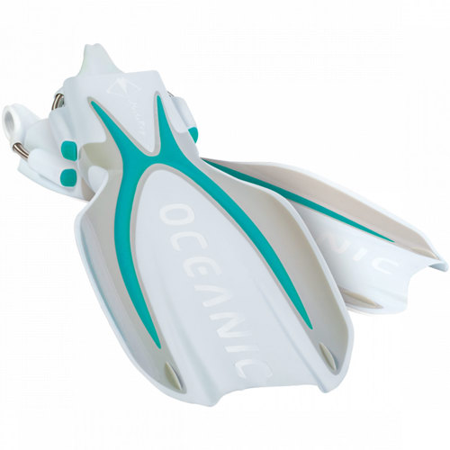 Oceanic Manta Ray Open Heel Fins with Spring Straps